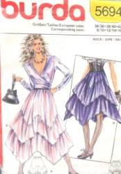 5694 burda skirt a